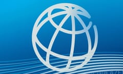 World Bank white-on-blue 'globe' logo