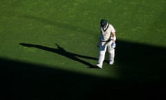 Steve Smith trudges off