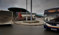 Buses in Barnsley, South Yorkshire.