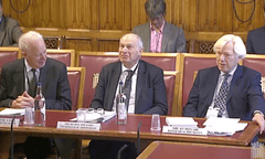 Lord Hope (left) Lord Neuberger (centre) and Sir Konrad Schiemann