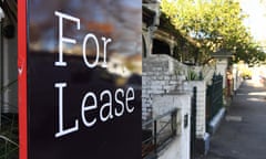 For lease sign on an inner-city terrace house