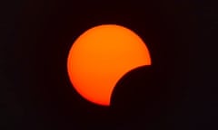 Partial solar eclipse<br>Partial solar eclipse as seen from Kolkata at 6:12 am. 