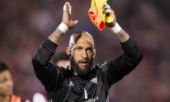 Tim Howard is currently serving a suspension after a run-in with a fan