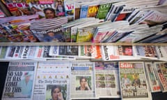 A newspaper stand in London