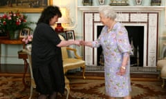 The Queen receiving Carol Ann Duffy