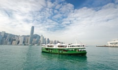 the Star Ferry crossing Hong Kong harbour