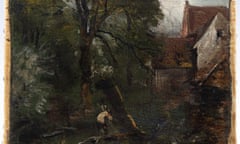 John Constable’s View of the back of Willy Lott's House with Log-cutter, 1814