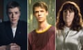 Composite image showing (from left) Agyness Deyn in Hard Sun, Colin Ford as Joe McAlister in Under the Dome, and Ann Dowd in the Leftovers