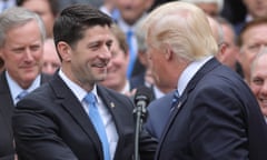 Paul Ryan and Donald Trump in Washington DC in May 2017.  