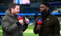 Micah Richards with Jamie Redknapp