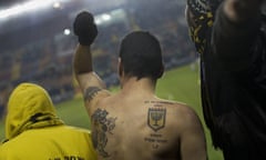 Beitar fans watch a game at home to Maccabi Umm al-Fahm in 2013.