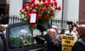 The funeral of Jordan Neely in Harlem on Friday.