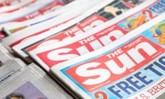 Stack of copies of the Sun