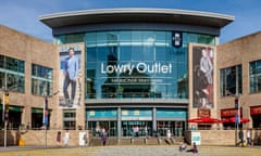 The Lowry Outlet shopping centre at Salford Quays.