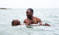 Moonlight<br>Moonlight 2016 film still. Alex Hibbert and Mahershala Ali