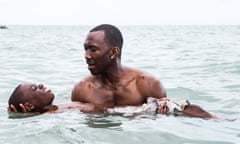 Moonlight<br>Moonlight 2016 film still. Alex Hibbert and Mahershala Ali