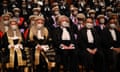 People in judges' wigs at a ceremony marking the opening of the legal year in Hong Kong