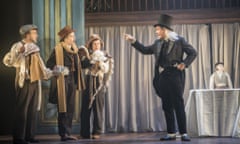 Aitor Basauri, Sophie Russell, Petra Massey and Toby Park in Spymonkey’s A Christmas Carol.