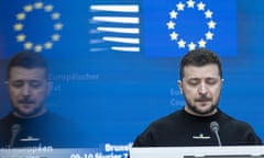 Ukrainian president Volodymyr Zelenskiy pictured in Brussels in February.