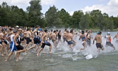 Triathlon start<br>love the raw excitement of the start