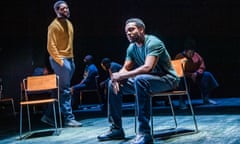 Nicholas Pinnock and Tosin Cole in Ear For Eye, written and directed by Debbie Tucker Green @ Royal Court Downstairs.
(Opening 01-11-18)
©Tristram Kenton 10-18
(3 Raveley Street, LONDON NW5 2HX TEL 0207 267 5550  Mob 07973 617 355)email: tristram@tristramkenton.com