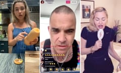 Florence Pugh, Robbie Williams and Madonna spending quarantine with Instagram.