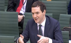 George Osborne gives evidence on the budget to the Treasury committee