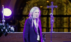 Patti Smith performing in Modena earlier this month.