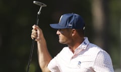 Bryson DeChambeau defied a hip injury to hit an impressive 67 in the third round of the 124th US Open.