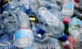 Empty plastic bottles are packed into trolleys to demonstrate the amount of waste that will be recycled at the launch of a new recycling iniative at a shopping centre in Sydney, Friday, Nov. 13, 2009.