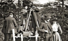 The woman stays in the picture … Alice Guy-Blaché, top left, on the France set of The Life of Christ in 1906.