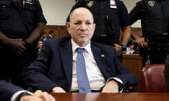 Former film producer Harvey Weinstein appears in Manhattan Criminal Court in New York, Tuesday, July 9, 2024. (Jefferson Siegel/The New York Times via AP, Pool)