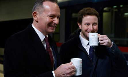 Volker Wissing and Clément Beaune stand drinking from mugs