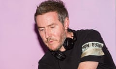 Massive Attack’s Robert del Naja plays a DJ set to crowds gathered at an Extinction Rebellion rally at Marble Arch in April 2019