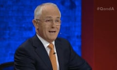 Australian PM Malcolm Turnbull on Q&A on ABC TV on 20 June 2016