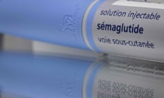 Two vials of semaglutide.