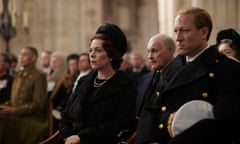 Olivia Colman as Queen Elizabeth II and Tobias Menzies as the Duke of Edinburgh, in series three of The Crown.