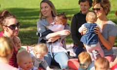 Children play as a mothers group meets at a local park on May 13, 2014 in Melbourne, Australia.