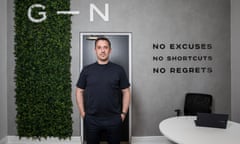 Former Manchester United and England footballer Gary Neville photographed in his office in Albert Square, Manchester. 