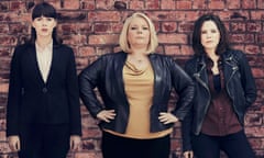 ‘There’s a mismatch between the representations of women’s sexuality on TV and in reality’ … Joanna Scanlan as DI Vivienne Deering, centre, with co-stars Alexandra Roach and Elaine Cassidy.