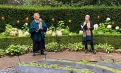 ‘Giving a plain-speaking voice to an inexpressible loss’ … Jo Clifford and Lesley Orr perform the Covid Requiem.