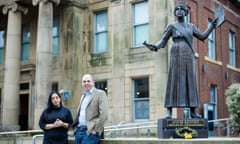 Oldham council leader Arooj Shah and Eton headteacher Simon Henderson