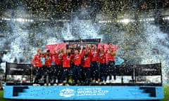 England celebrate with the T20 World Cup in November 2022