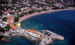 Petrovac on the Adriatic coast in Montenegro