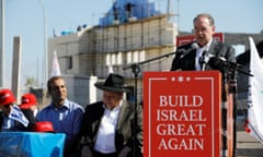 Former Arkansas Governor Huckabee speaks during a ceremony marking the construction of a new housing complex in the Israeli settlement of Efrat in the occupied West Bank<br>Former Arkansas Governor Mike Huckabee speaks during a ceremony marking the construction of a new housing complex in the Israeli settlement of Efrat in the occupied West Bank August 1, 2018. REUTERS/Amir Cohen