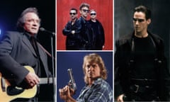 Composite: Johnny Cash, Depeche Mode, Roddy Piper in They Live and Keanu Reeves in The Matrix. Re: hate groups trying and failing to co-opt various pieces of pop culture