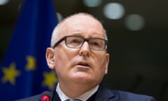 EU commissioner Frans Timmermans headshot
