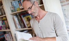 A man reading a book