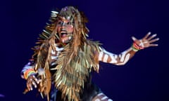 Unending eccentricity ... Grace Jones performing at Bestival.