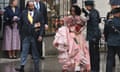 Guests attend the coronation ceremony of King Charles III and Queen Camilla in Westminster Abbey